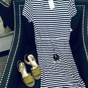 Brand New Black & White Stripped H&M Dress